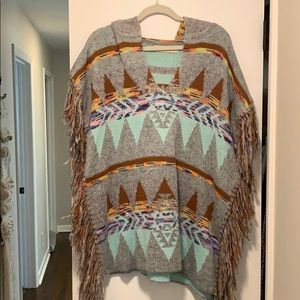 Bohemian poncho